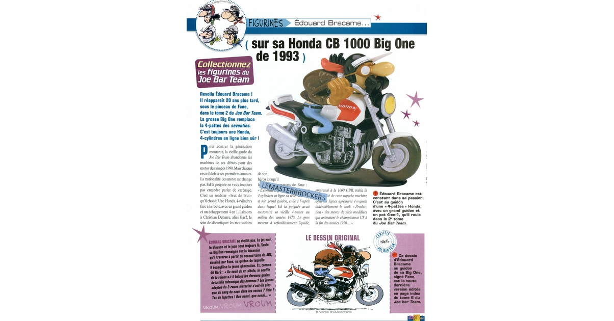 Figurine Joe Bar Team – Manchzeck Et Bracame Sur Norton 850 Commando