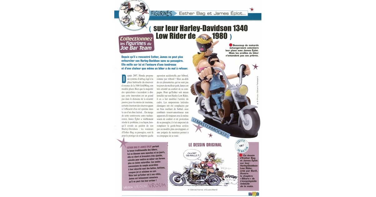 Resina de estatuilla de miniatura 1240 de HARLEY DAVIDSON LOW RIDER