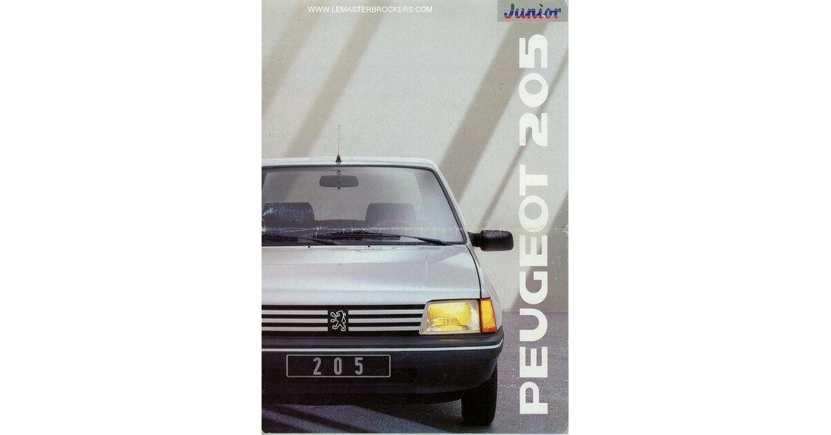 Catalogue Peugeot 205 Angleterre - Brochure Originale De 1985 - Collection Auto