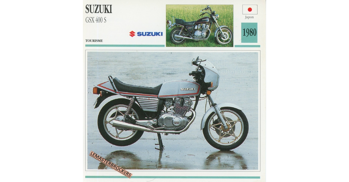 SUZUKI GSX 400 S 1980 FICHE MOTO SUZUKI GSX400S FICHES MOTO