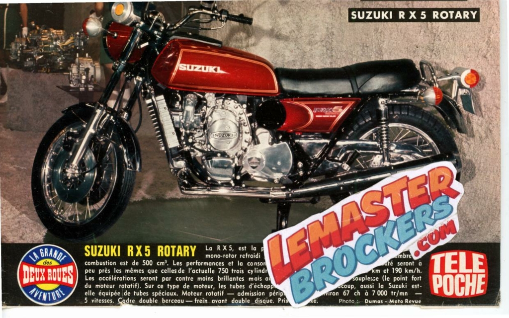 FICHE MOTO SUZUKI RX5 ROTARY - TELE POCHE
