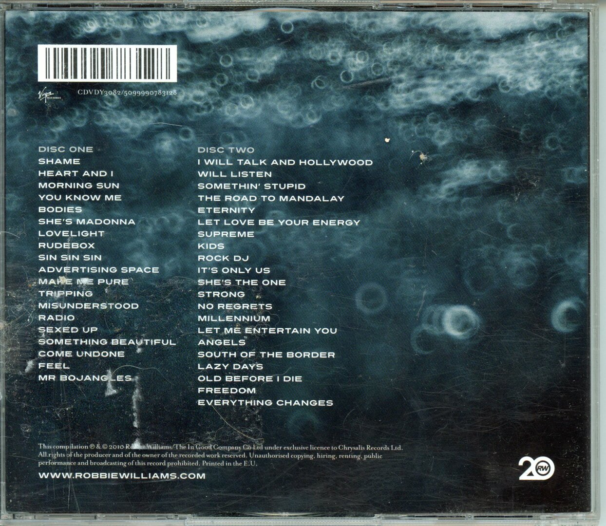 ROBBIE WILLIAMS IN AND OUT OF CONSCIOUSNESS - CD-AUDIO