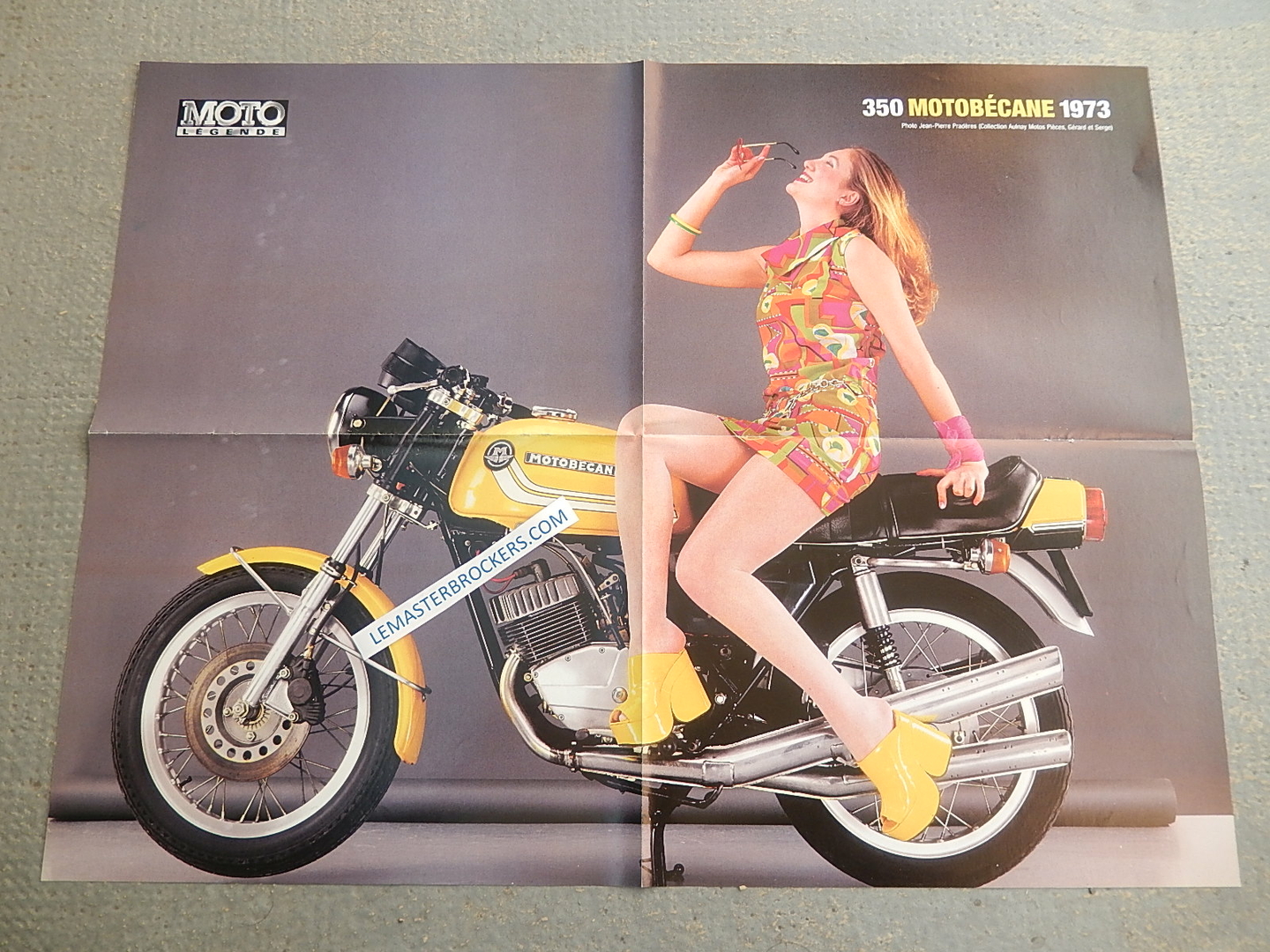 1972 DOCUMENT ( ROF 36 ) POSTER CYCLOMOTEUR XI MOTOBECANE