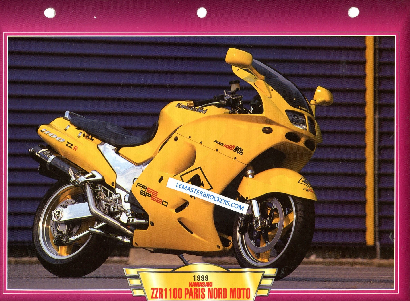 KAWASAKI ZXR 1100 PARIS NORD MOTO ZXR1100 1999 - FICHES MOTO