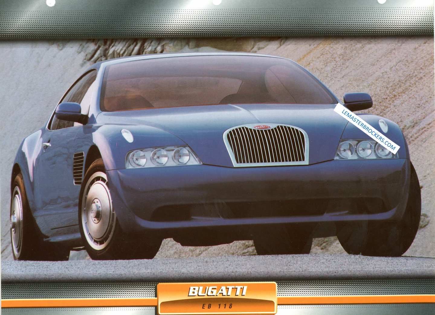 BUGATTI EB 118 EB118 1998 - FICHES AUTO - LEMASTERBROCKERS
