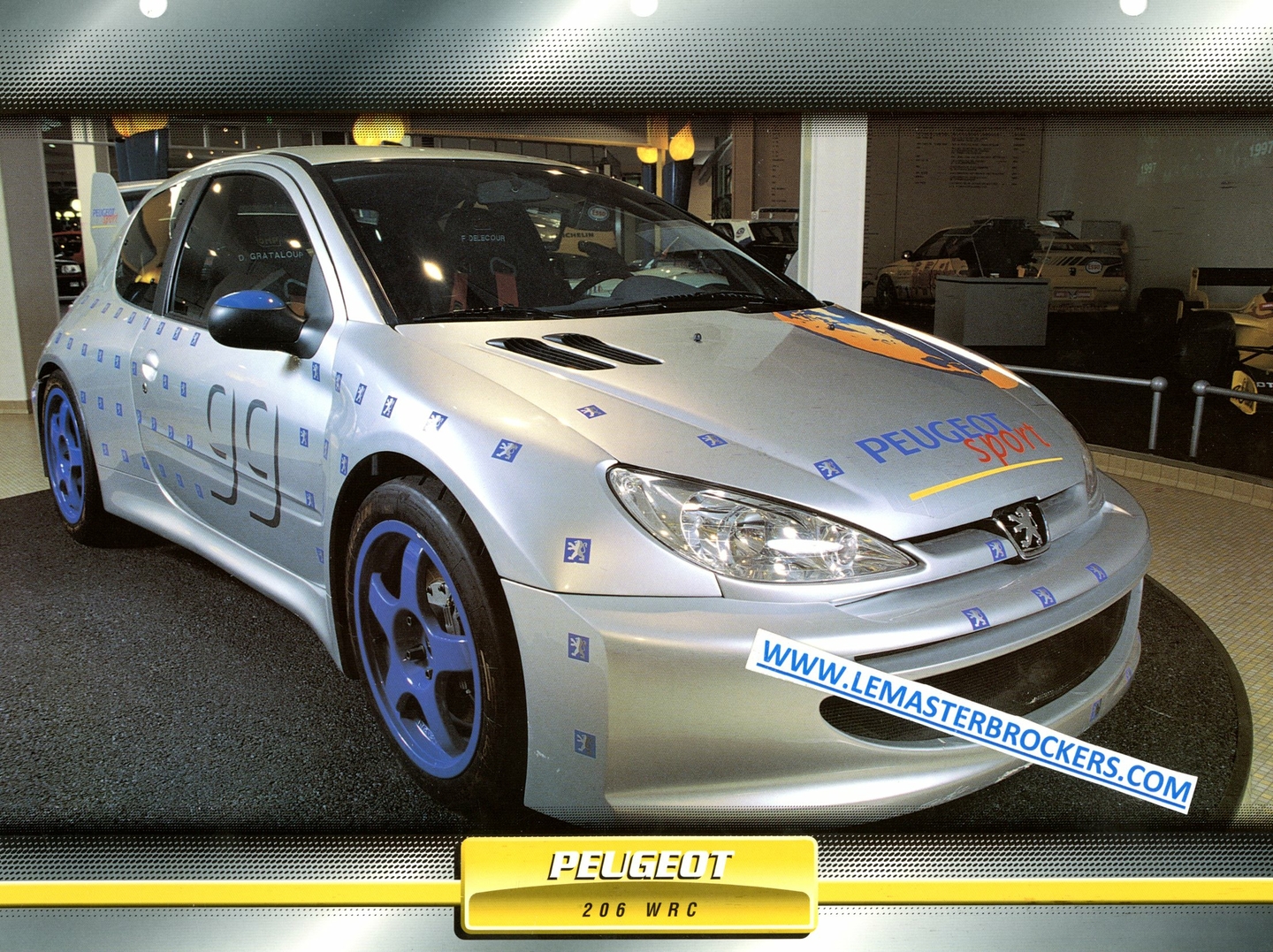PEUGEOT 206 WRC PRESENTATION CAR 1998 Gris VITESSE SKM99001 1:43 de