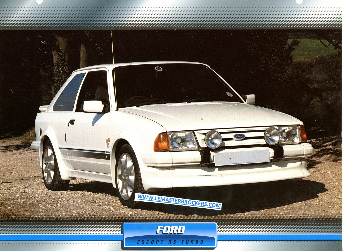 Ford Escort Rs Turbo 1984 Modèle de Voiture Blanc 1:18 Sun