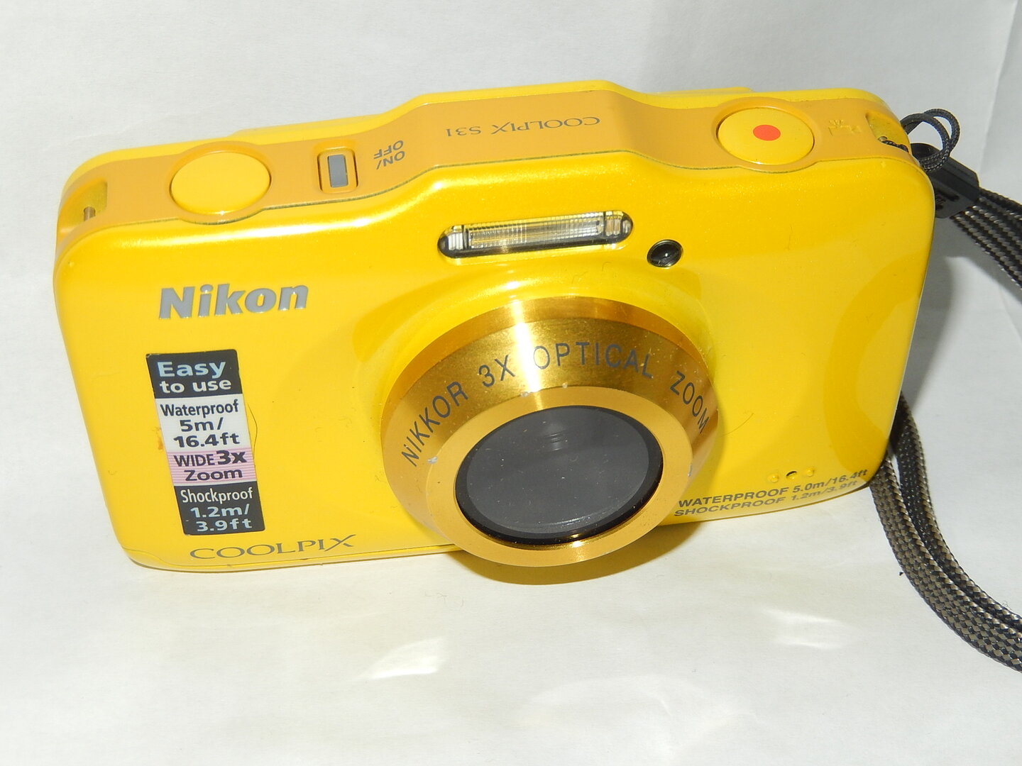 KIT NIKON COOLPIX S31 WATERPROOF JAUNE - APPAREILS PHOTO/APPAREILS