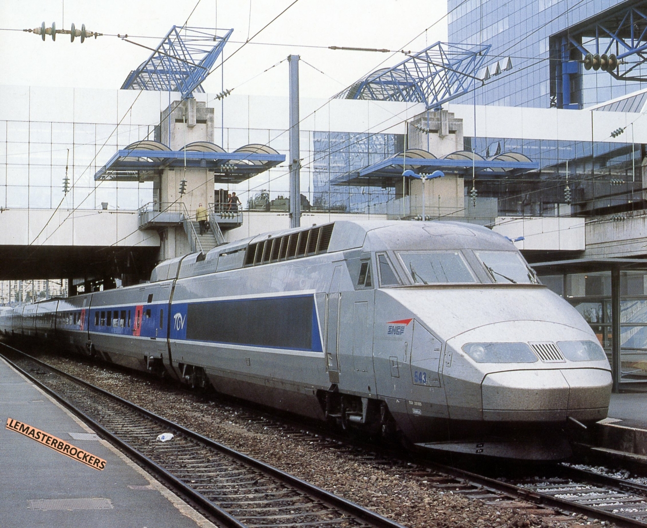 TGV DUPLEX FRANCE 1995 - RAME DE 2 MOTRICE ENCADRANT 8 REMORQUES - FICHE  TRAIN CHEMIN DE FER CARACTÉRISTIQUES - FICHES TRAIN - LEMASTERBROCKERS