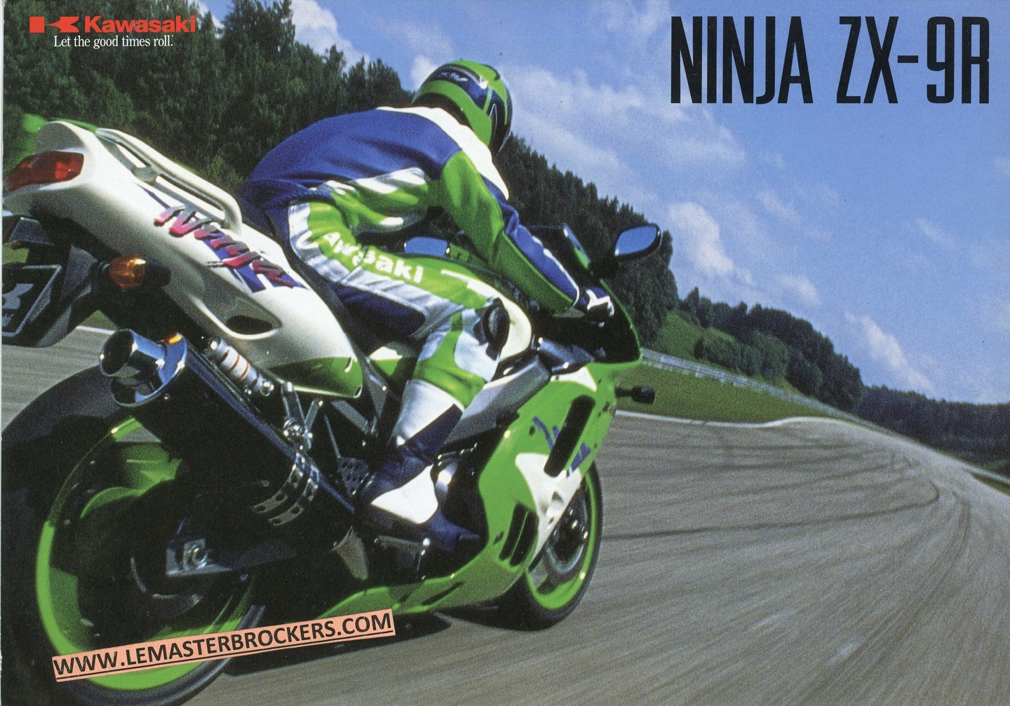 BROCHURE MOTO KAWASAKI NINJA ZX 9R ZX9R 1996 - BROCHURES MOTO
