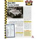 OSCA MT4 1948-1964 FICHE TECHNIQUE AUTO - COURSE