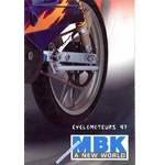 DEPLIANT POSTER MBK CYCLOMOTEURS 1997