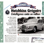 FICHE HOTCHKISS GREGOIRE 1950 - FICHE AUTO