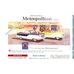 FICHE AUTO NASH METROPOLITAN 1954