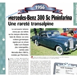 FICHE MERCEDES 300 SC PINIFARINA 1956