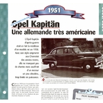 FICHE OPEL KAPITÄN 1951