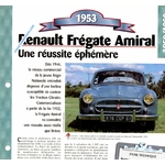 FICHE RENAULT FREGATE AMIRAL 1953