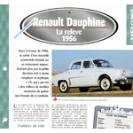 FICHE RENAULT DAUPHINE 1956