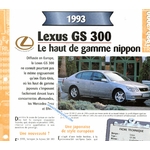 LEXUS GS 300 1993 FICHE TECHNIQUE GS300