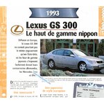 LEXUS GS 300 1993 FICHE TECHNIQUE GS300