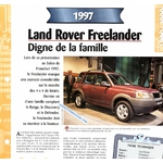 LAND ROVER FREELANDER 1997 FICHE TECHNIQUE