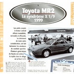TOYOTA MR2 1999 FICHE TECHNIQUE
