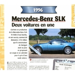 MERCEDES SLK 1996 FICHE TECHNIQUE SLK320