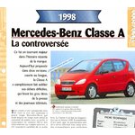 MERCEDES CLASSE A 1998 FICHE TECHNIQUE A190 MODEL