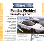 FICHE TECHNIQUE PONTIAC FIREBIRD FORMULA 1993