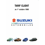 SUZUKI ALTO SWIFT BALENO SAMURAI JIMNY VITARA WAGON-R TARIF 1998