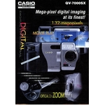 BROCHURE CASIO QV-7000SX LCD DIGITAL CAMERA
