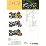 SUZUKI GSX-R 750 GSXR CATALOGUE MOTO