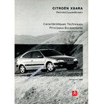 CITROEN XSARA BROCHURE CARACTERISTIQUES TECHNIQUES 1998