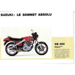 BROCHURE MOTO SUZUKI GS 450 GS450