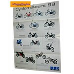 BROCHURE MBK CYCLOMOTEURS 1999 DEPLIANT POSTER
