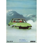 BROCHURE FIAT X 1/9 X1/9 EN ITALIEN
