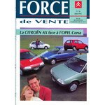 FORCE DE VENTE CITROEN AX FACE A OPEL CORSA