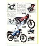 brochure moto vintage YAMAHA RD SR RD400 RD250 RD200 RD125 RS125 RS100