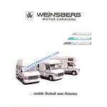 WEINSBERG COMOS METEOR IMPERALE DE 1990 BROCHURE CAMPING-CAR