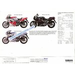 brochure moto YAMAHA FZR 1000 FZR1000 1991