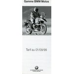 BROCHURE-BMW-MOTO-TARIF-1999-LEMASTERBROCKERS-F650-R850-R110-R1200-K1200