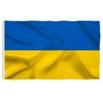 DRAPEAU SUR UKRAINE OU IDEAL POUR SUPPORTEURS UKRAINIEN