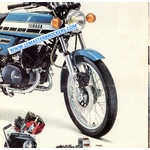 brochure vintage moto yamaha rd 125 dx rd125dx