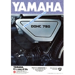 ARCHIVE CATALOGUE PROSPECTUS MOTO YAMAHA XS750 DOCH 750
