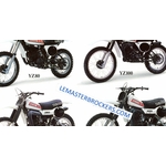 brochure moto cross YAMAHA COMPETITION YZ80 YZ100 YZ125 YZ250 YZ400