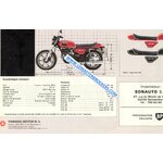 BROCHURE YAMAHA XS 750 DOHC XS750 - BROCHURE MOTO VINTAGE DE 1979