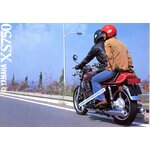 YAMAHA XS 750 DOHC XS750 - BROCHURE MOTO VINTAGE DE 1979