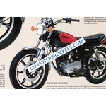 prospectus moto MOTO YAMAHA SR 500 SR500 DE 1979