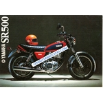 brochure moto MOTO YAMAHA SR 500 SR500 DE 1979