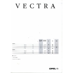 ARCHIVE DOCUMENTATION OPEL VECTRA GL CD CDX ANNEE MODELE 1996
